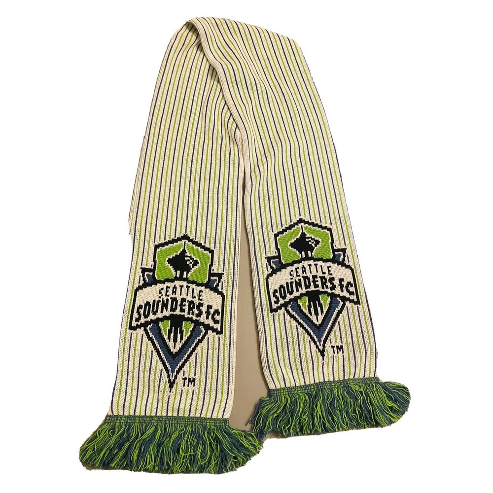 SEATTLE SOUNDERS FC Major League Soccer (MLS) Logo Scarf w/ Skyline